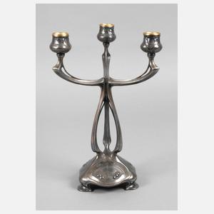 Dreiflammiger Jugendstilleuchter