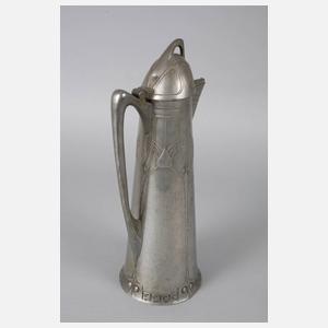 Hohe Jugendstilkanne Albin Müller