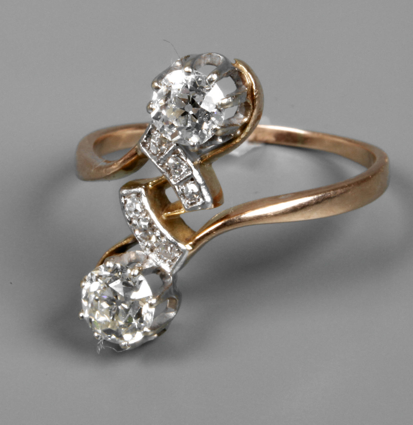 Damenring mit Brillantbesatz von ca. 1 ct