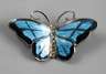 Schmetterlingsbrosche mit Emaillebesatz