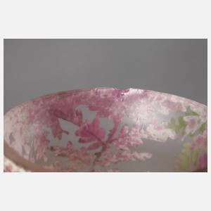 Ätzglasvase Jugendstil