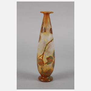 Daum Nancy Ätzglasvase Jugendstil