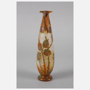 Daum Nancy Ätzglasvase Jugendstil