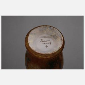 Daum Nancy Ätzglasvase Jugendstil