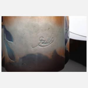 Émile Gallé Jardiniere Fuchsiendekor