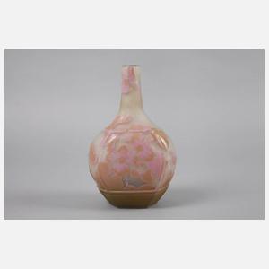 Emile Gallé Vase ”Hibiskusblüten”