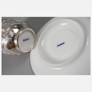 KPM Berlin Mokkatasse Silberoverlay