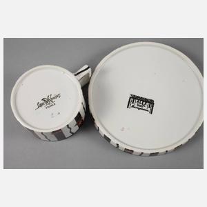 Ludwig Hohlwein Tasse mit Untertasse