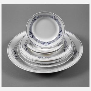 Meissen Konvolut Teller ”Bügelmuster”