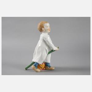 Meissen ”Kind, auf einem Stecken reitend”