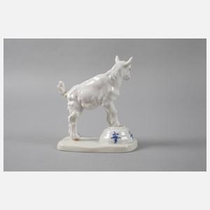 Meissen ”Ziegenbock auf Napf, klein”