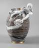 Heubach Ziervase mit Figurenstaffage