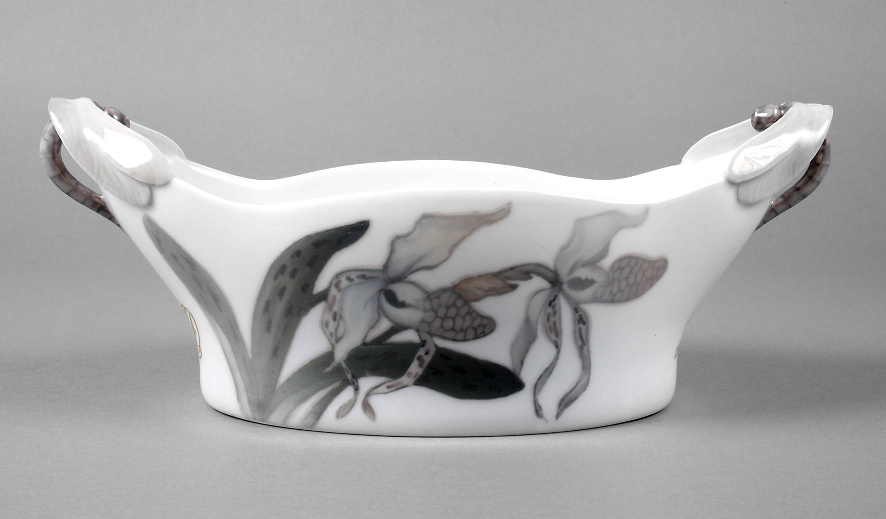 Royal Copenhagen Jardiniere mit Libellengriffen