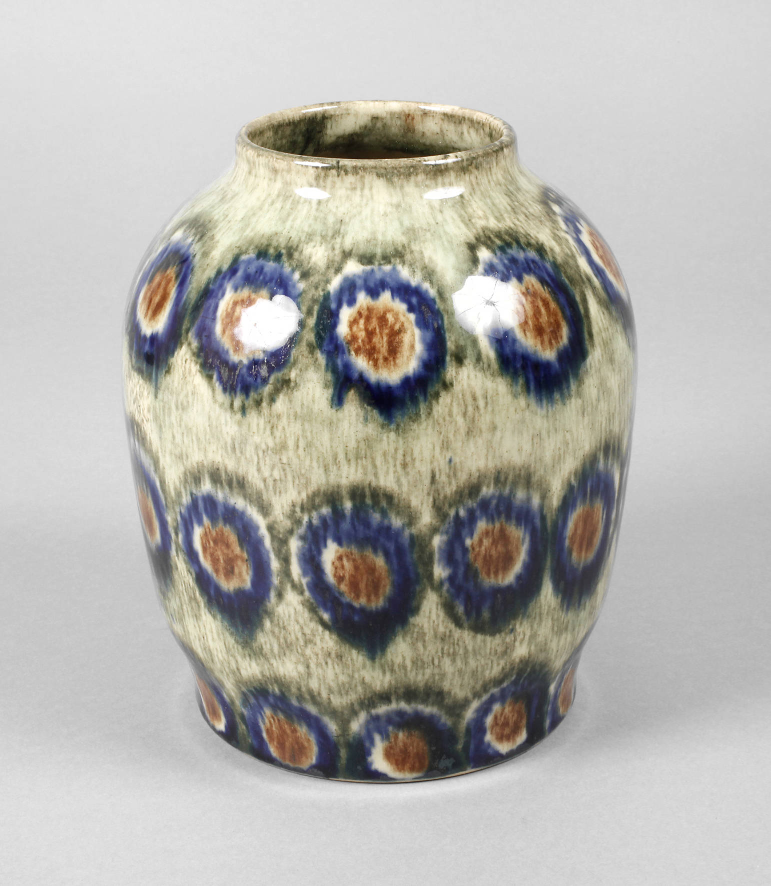 Festersen Vase Pfauenaugendekor