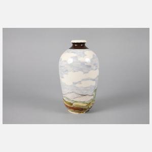 Jugendstilvase mit Pfau