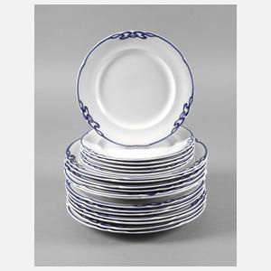 Villeroy & Boch 19 Teller ”Blaue Olga”