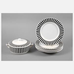 Wächtersbach sechs Teller und eine Terrine