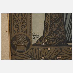 C. Lindeberg, Urkunde Ausstellung Kötzschenbroda