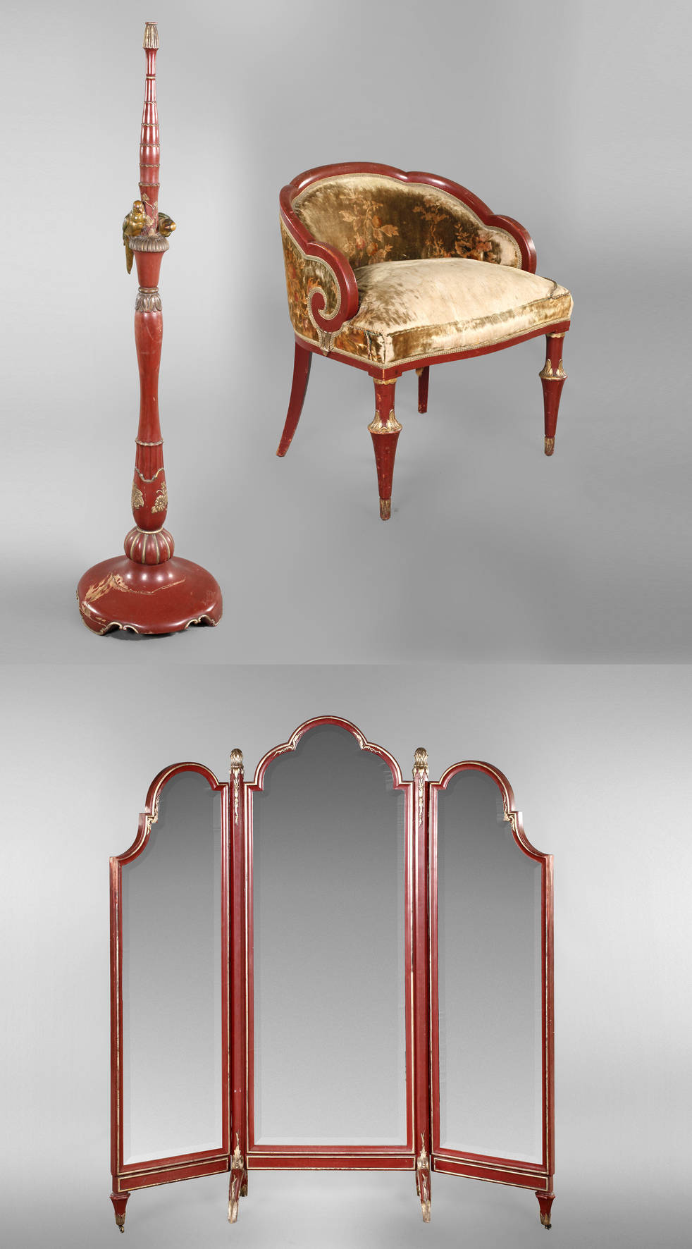 Drei Kleinmöbel Art déco