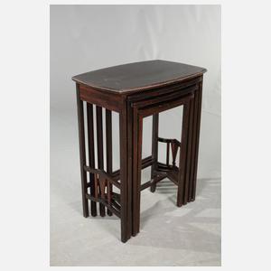 Vier Satztische Art déco