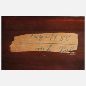 Vier Satztische Art déco