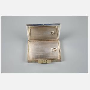 Silber Puderdose Art déco