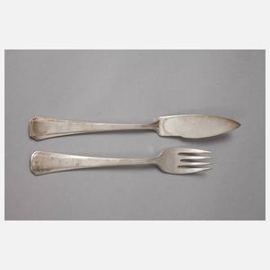 Fischbesteck Art déco