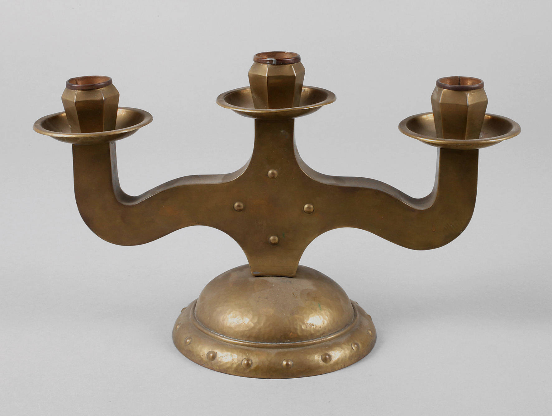 Dreiflammiger Messingleuchter