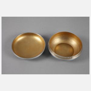 Emaillierte Silberdose