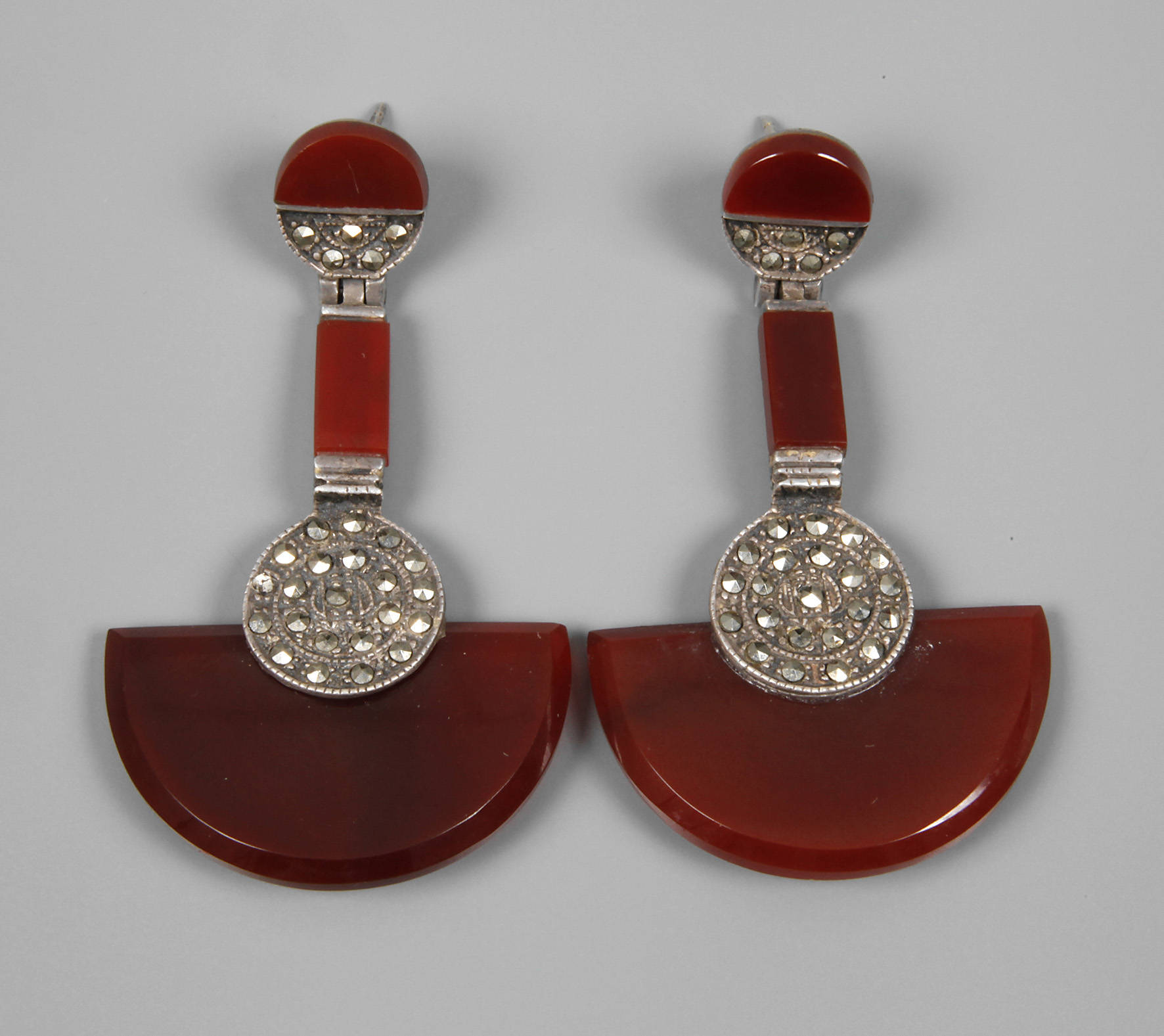 Paar Ohrhänger Art déco