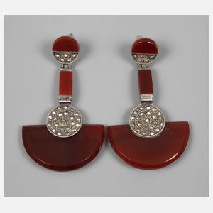 Paar Ohrhänger Art déco