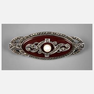 Brosche mit Steinbesatz