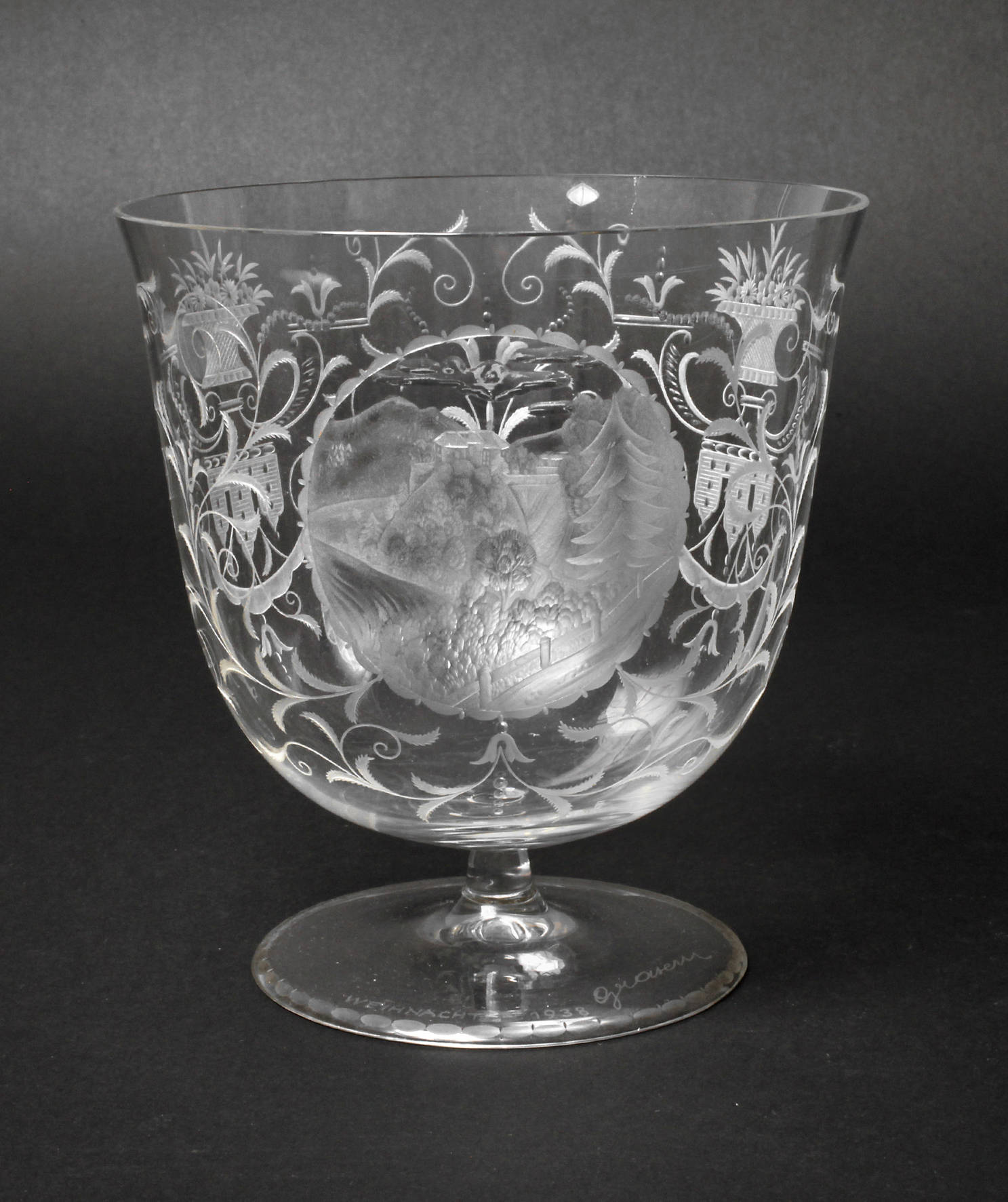 Fußschale Art déco