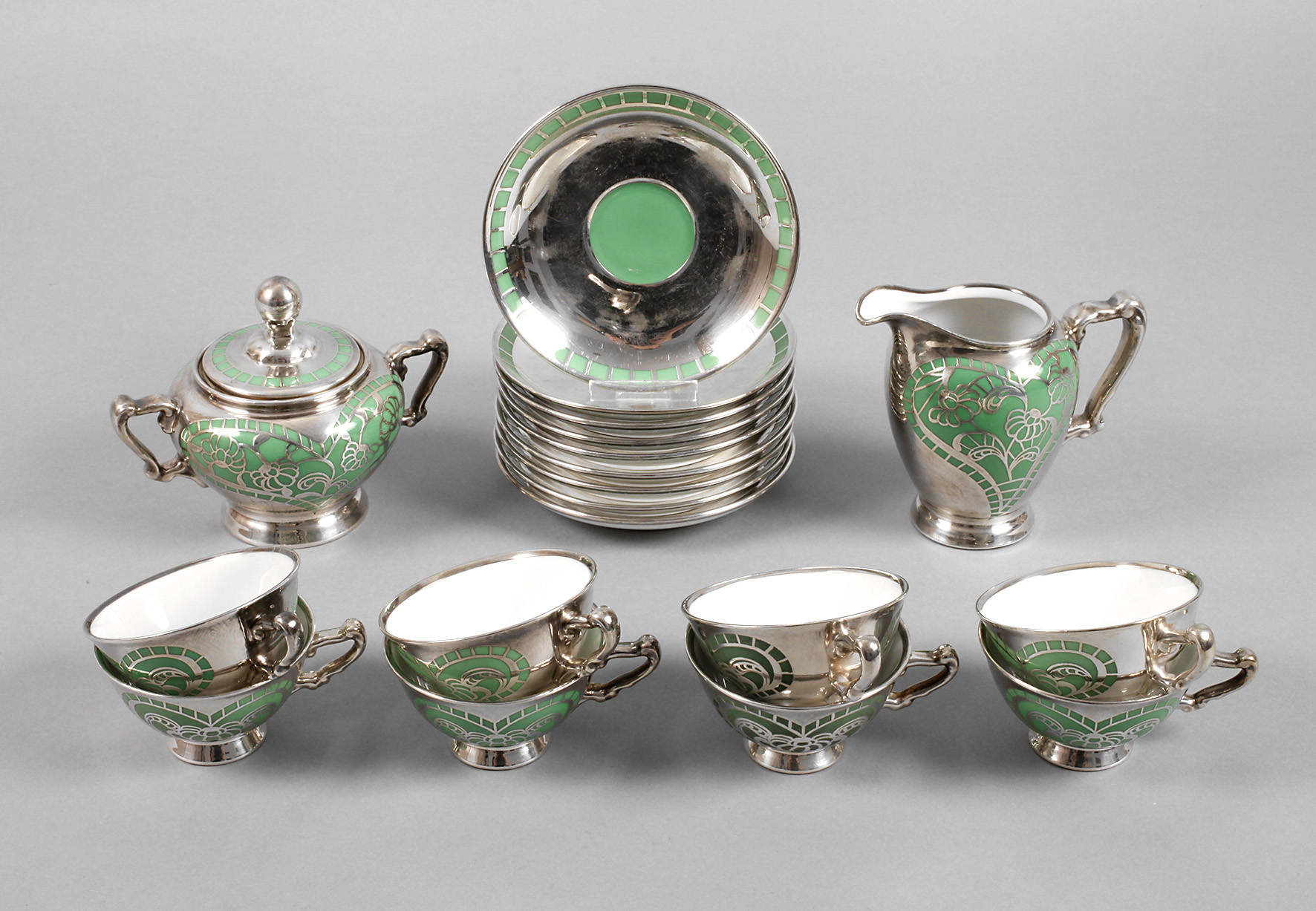 Heinrich & Co. Restservice ”Christine” mit Silberoverlay