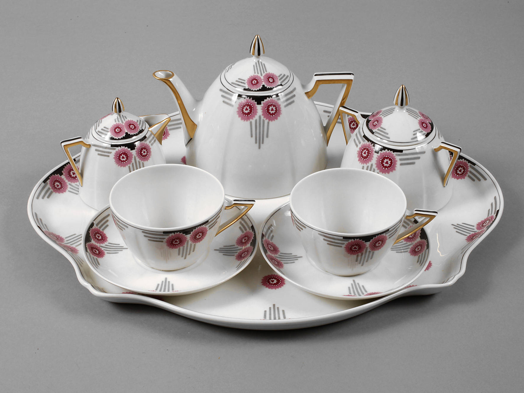 Limoges Frankreich Tête-à-Tête mit Tablett