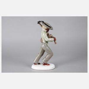 Goldscheider Wien schreitender Dudelsackspieler