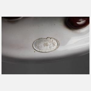 Goldscheider Wien schreitender Dudelsackspieler