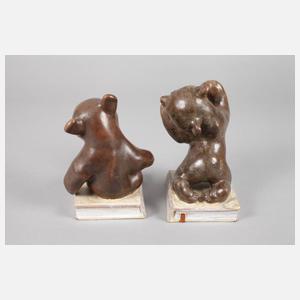 Paar Buchstützen Leopold Anzengruber