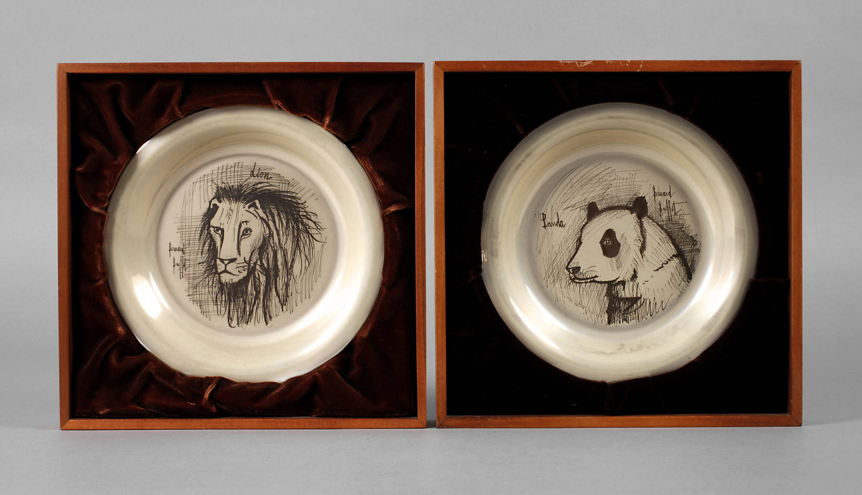 Zwei Silberteller Bernhard Buffet