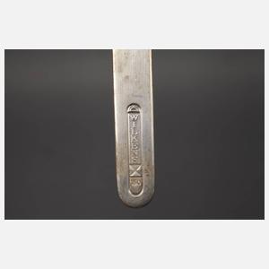 Sechs Löffel und Gabeln modernes Design