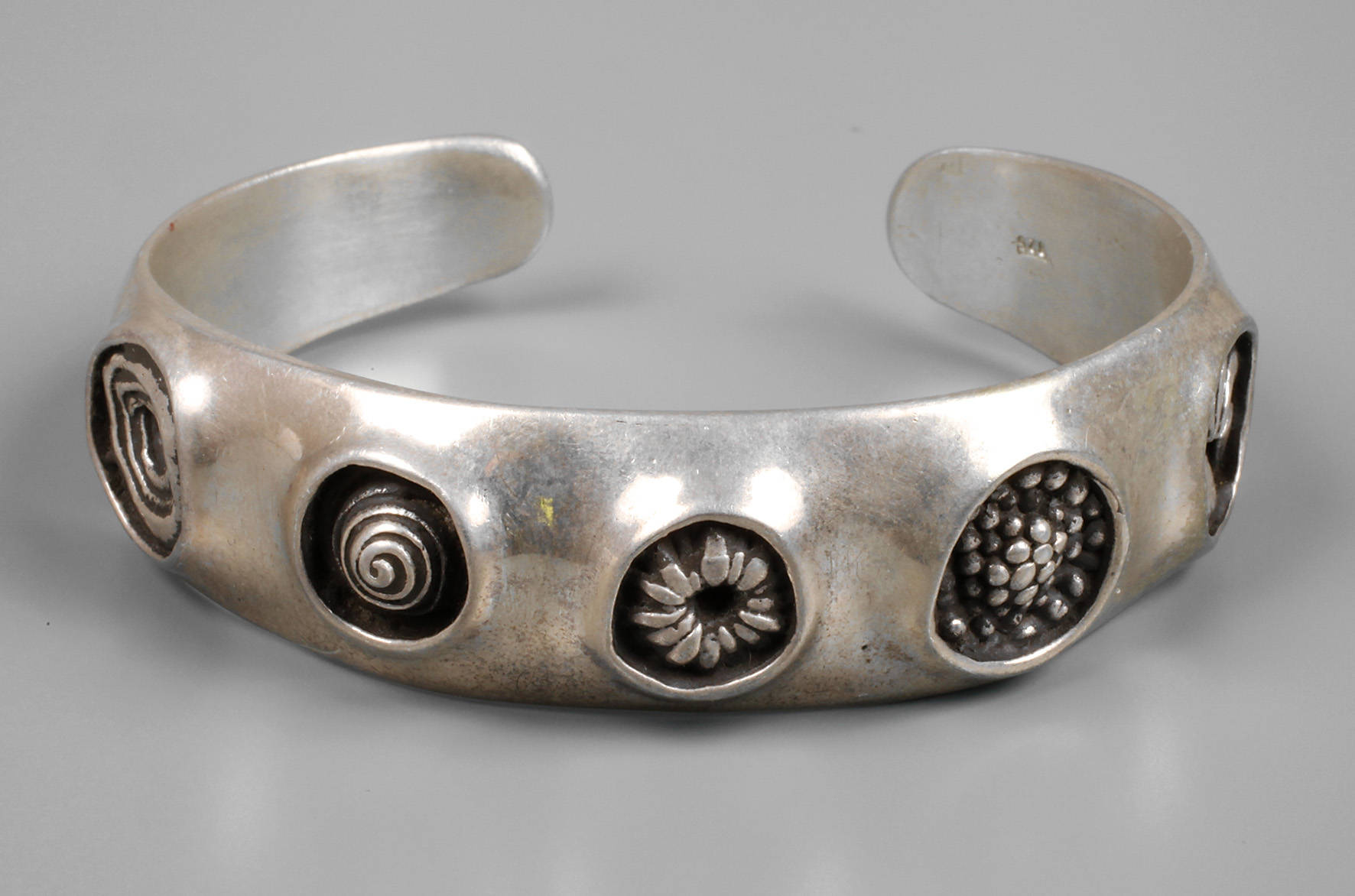 Massiver Silberarmspange