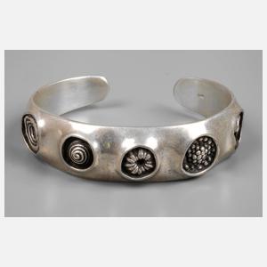 Massiver Silberarmspange