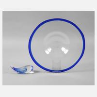 Schweden Schale und Schnecke Studioglas111