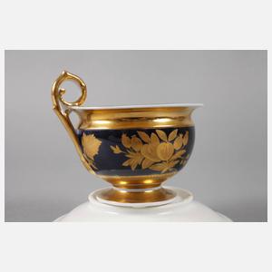 Giesshübel Böhmen Vitrinentasse Früchtedekor