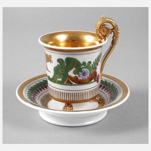 Vitrinentasse mit Sphingendekor