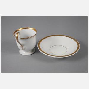 Althaldensleben Vitrinentasse Schmetterlingsdekor