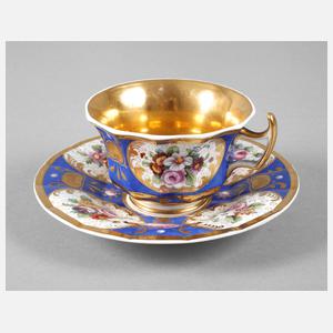 KPM Berlin Vitrinentasse ”Blumenbukett”