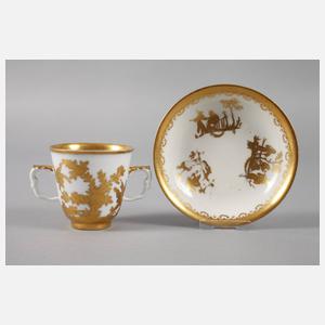 Meissen Schokoladentasse ”Augsburger Golddekor”