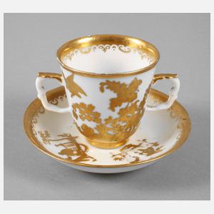 Meissen Schokoladentasse ”Augsburger Golddekor”