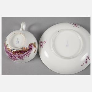 Meissen Tasse Purpurmalerei